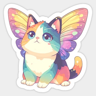 Rainbow Kawaii Cat Sticker